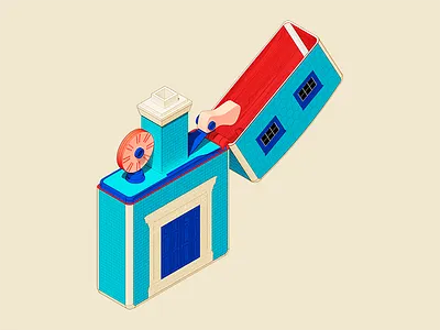 Light House 3d architecture design illustration