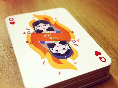 Ramayana Playing Cards - Sita art diwali game god graphic indian lakshmi mythology playing cards ramayana sita traditional