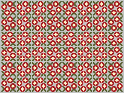 Apples apple circles fruit pattern