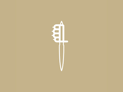 Day 59 - Trench Knife - 100 Days of Icons 100 bunny days icon illustration sam