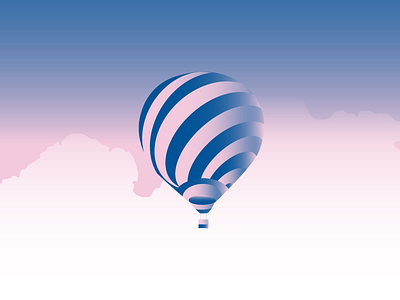 Air balloon air balloon bold colors concept design gradient graphic illustration sky vector vectors