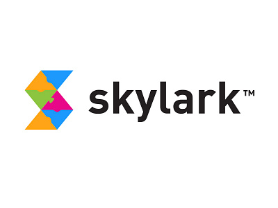 Skylark Programming Logo block branding kids language logo programming puzzle python tech