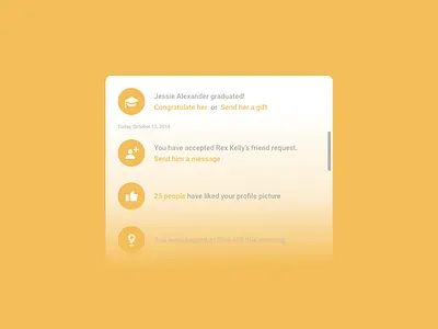 Daily UI - Activity Feed activity daily ui events feed interface minimal notification scroll ui user
