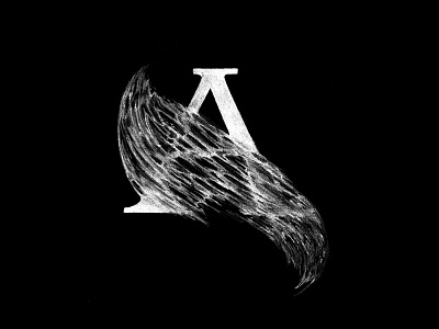 A black graphite handdrawn illustration lettering sketch type typography white