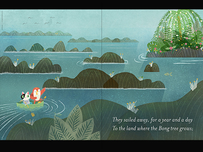 Owl & Cat Picture book Spread cat childrens books illustration owl picture books wip