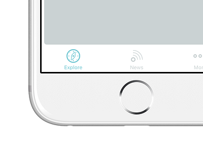 Explore icon ios mobile tab bar