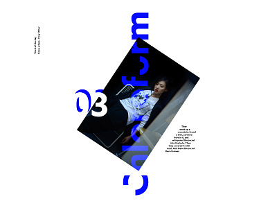 Chloroform editorial layout minimal minimalism photography type white