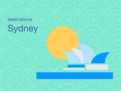 City Illustrations - Sydney city moon opera pattern skyscraper sydney sydney opera