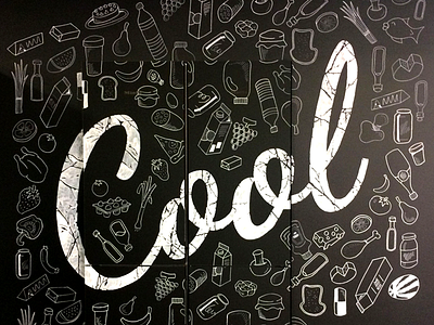Mural in Miele showroom cool doodle illustration mural posca wall wallart