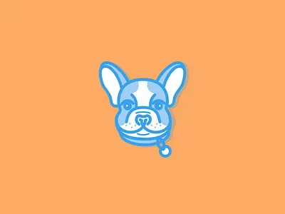 Frankie Frenchie dog french bulldog frenchie line illustration mascot outline icon puppy sketchapp vector