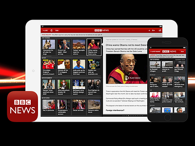 BBC News App app bbc bbcnews ipad iphone news ui ux