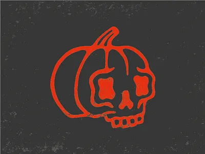 Pumpkin bone halloween pumpkin skull