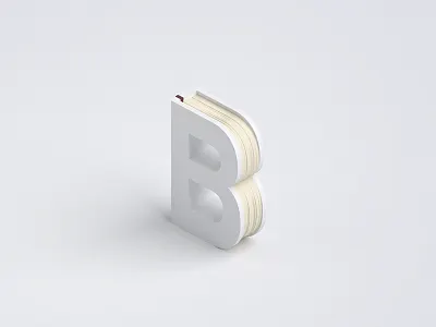 Days of type B 3d 3d modeling alphabet b blender daysoftype isometric letter low poly model