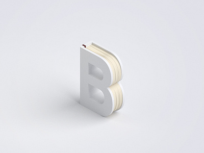 Days of type B 3d 3d modeling alphabet b blender daysoftype isometric letter low poly model