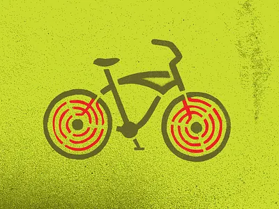 Bicycle Kitchen | Maria beach cruiser bicycle bicycle kitchen bike burner kitchen maria spray paint stencil symbol mark