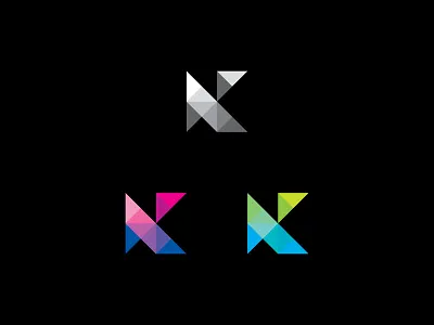 K design graphic idea k letter lettering logo minimal simple typography