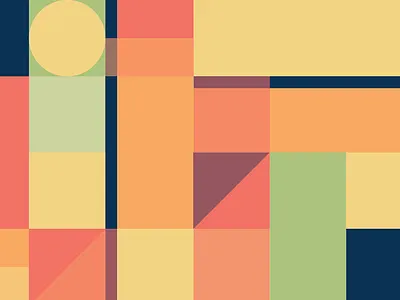 Spring Geometry abstract geometric illustration pastel