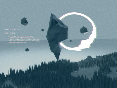 Untitled 03.002 3d abstract blender low poly minimal ufo ui wilderness