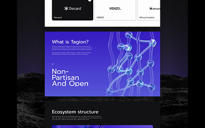 Tagion web pages design animation interface ui ux web design web page