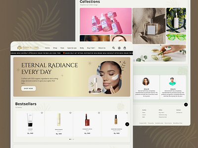 Skincare Website branding identity cosmetics e commerce ecommerce landing page make up product product details skincare store ui ui design uiux ux web web design website