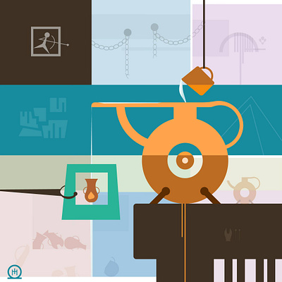 "Greek Amphora", 2025, Digital Art history