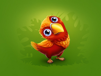 Tropical bird animal artua bird character character design design game art game design illustration tropical