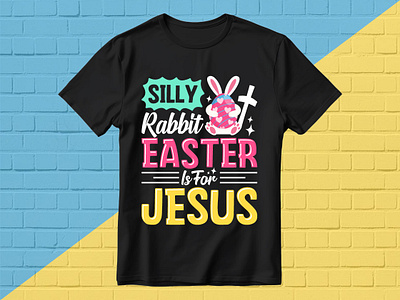 Easter T-shirt Design bunny customdesign designer easter easterlover eastertshirt graphic design jesus logo rabbit textdesign trendy trendytshirt tshirt tshirts typography