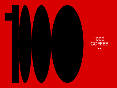 1000 coffee logo graphic design identity logo typography