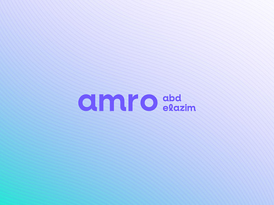 amro abdelazim's identity branding graphic design logo