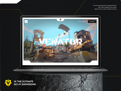 Venator – Gaming Blockchain Website UI Design blockchain blockchain dashboard blockchain illustration blockchain ui crypto crypto branding crypto dashboard crypto landing page game dashboard game menu game ui game website gaming website mobile game ui shooter game scratch web design web design inspiration web shooter web3 web3 website