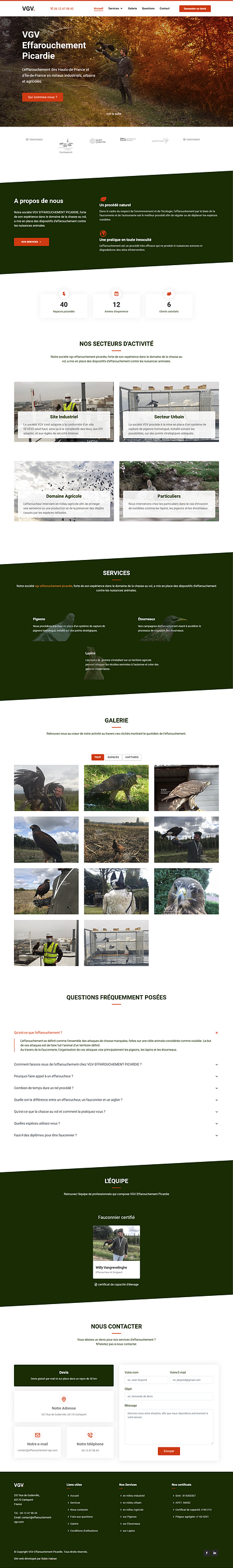 Hunting with birds of prey - Web Design design eagle hunting rapace ui ux webdesign website