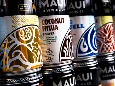 Maui Brewing Co — Can Beautification beer brand brewery cans hawaii identity packaging