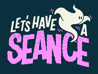 Happy Halloween! ghost lettering logotype spooky type