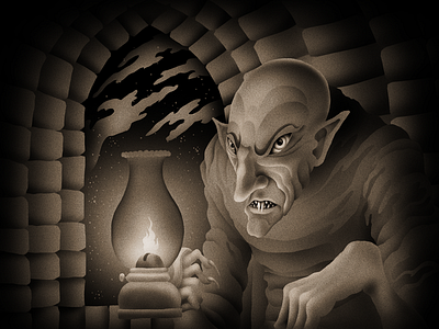 Nosferatu arch bricks clouds dracula flame halloween light monster nosferatu