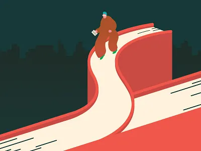 The list of books that saved my life book illustration list man walk