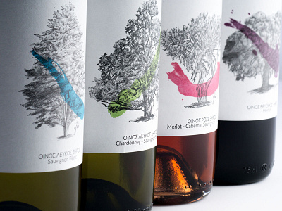 Wine label design for Tsikrikonis Winery artware label tsikrikonis wine winelabel