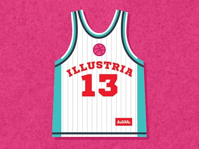 hello again dribbble! basketball design dribbble illustria jersey studio team thirteen welcome