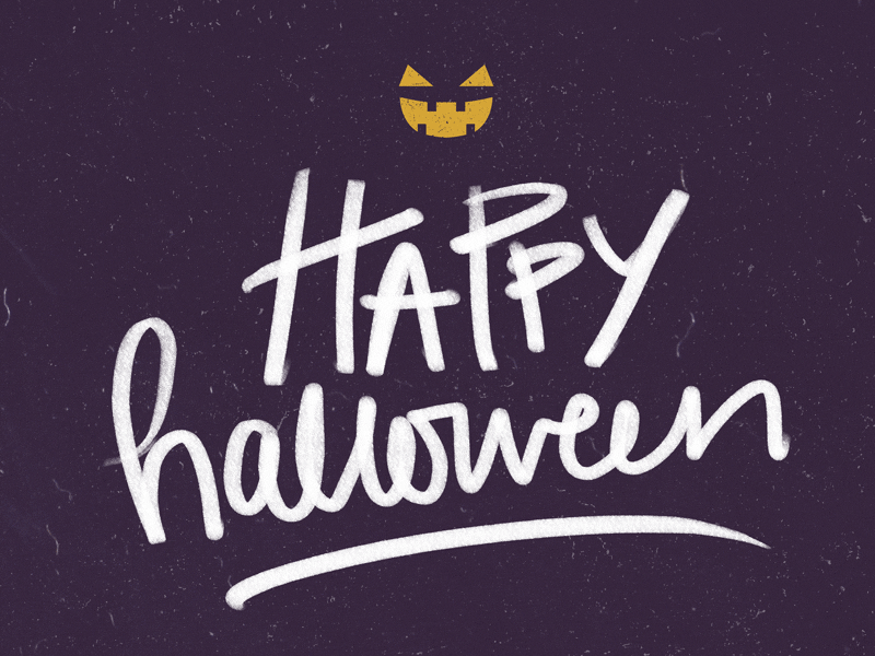 Halloween Handlettering animation digital effect gif graphics halloween handletter holiday motion photoshop texture