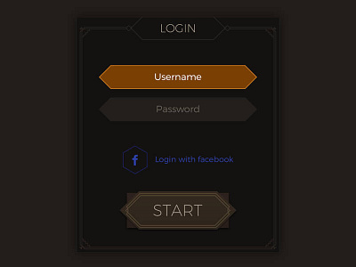 Gui Kit Dark Geo Login asset button dark geo game gui kit mobile rgp