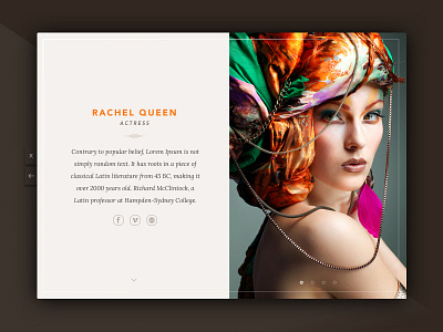 Web of talents: Profile (2) about design inspiration layout link profile talent ui us ux web
