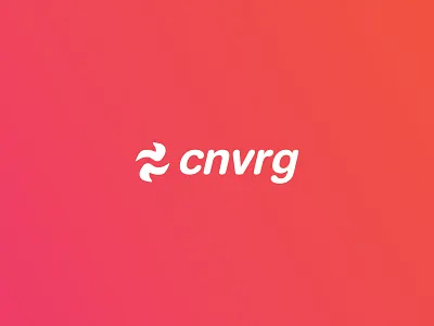 Cnvrg app brand branding colorful converge convergence creative design gradient identity logo logotype