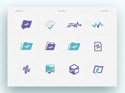 Logo Marks brand check check marks folder icons illustration logo pulse mark