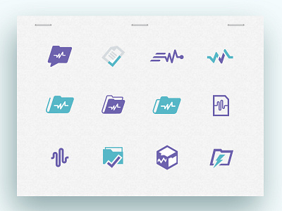 Logo Marks brand check check marks folder icons illustration logo pulse mark