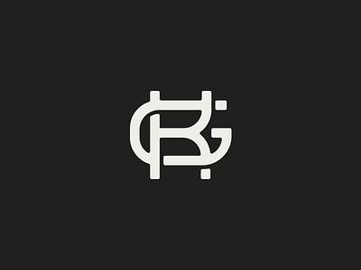 Kg Monogram g initials k letter monogram text type