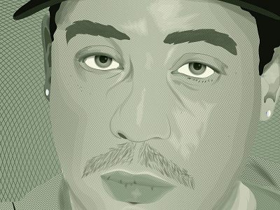 DJ Yella Dollar digital art digital artist dj yealla dollar graphic design green illustration pop art portrait vector