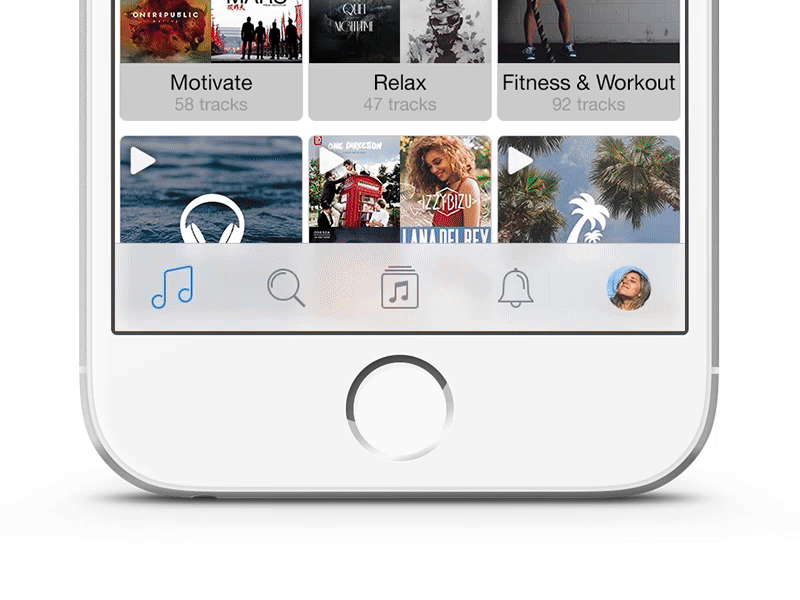 Animated Tab Bar Icons animation app design icon ios ios navigation iphone menu navigation tab tabbar ui