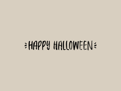 Happy Halloween! brush lettering halloween handlettering happy halloween lettering