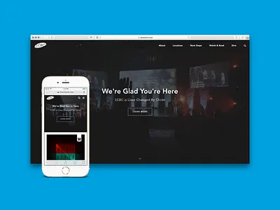LCBC Church Website church responsive video website