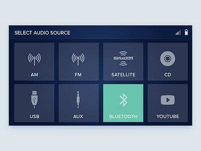 Toyota Corolla 2015 Console - Day 01 audio car console dashboard toyota ui uidesign ux uxdesign web webdesign