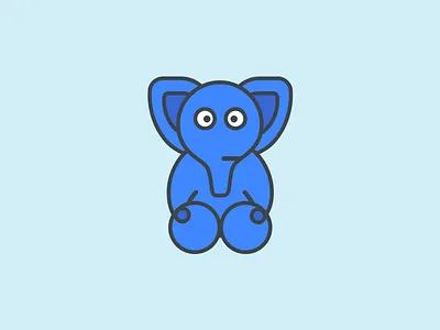 Php-Elephant animal blue elephant illustration php